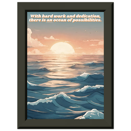 Ocean of Possibilities Premium Matte Paper Metal Framed Poster