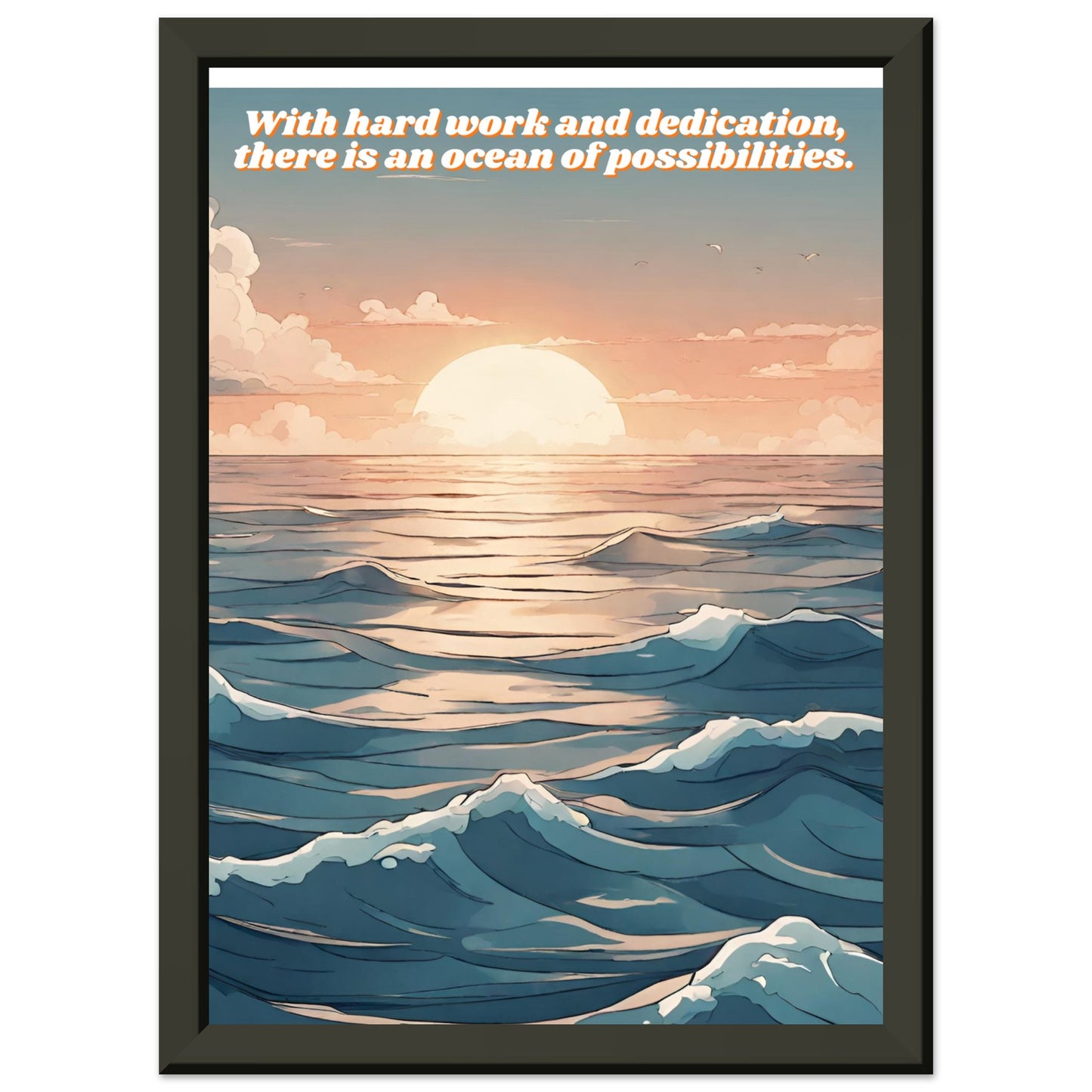 Ocean of Possibilities Premium Matte Paper Metal Framed Poster